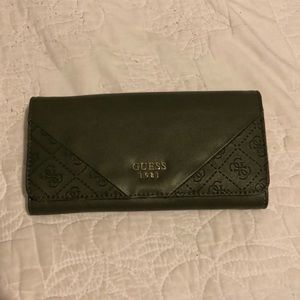 Olive Green Guess Wallet